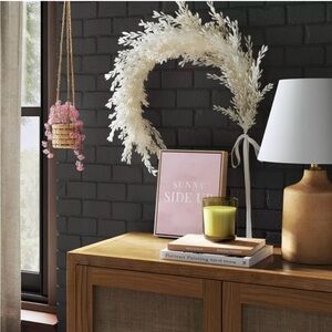 Threshold Artificial Pampas Grass Ring Wreath Tall Faux Botanical Wall Decor